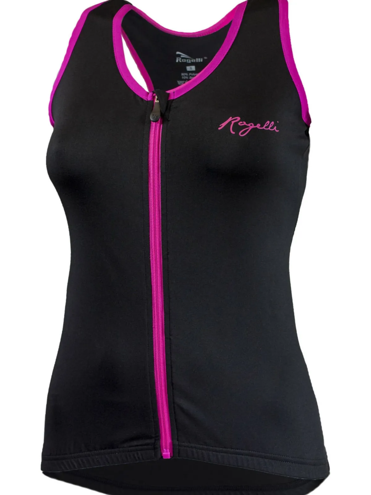 Rogelli Łyżworolki | Wszystkie Produkty<DamskakoszulkanarowerABBEYbezrękawów,czarno-różowa