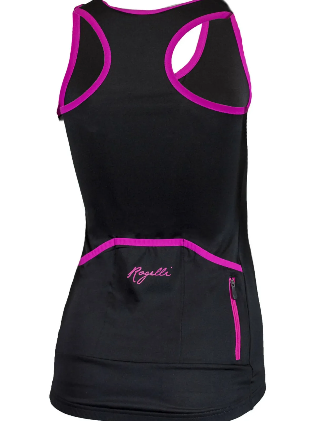 Rogelli Łyżworolki | Wszystkie Produkty<DamskakoszulkanarowerABBEYbezrękawów,czarno-różowa