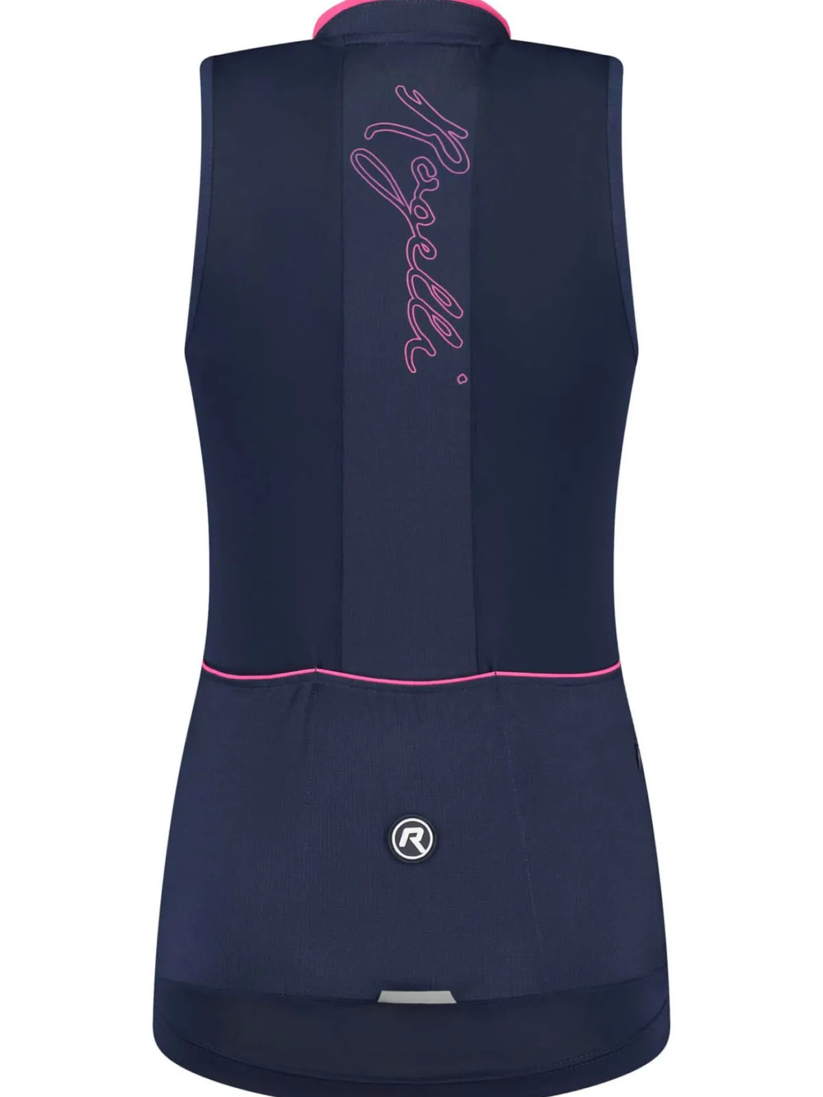 Rogelli Łyżworolki | Wszystkie Produkty<DamskakoszulkarowerowaESSENTIALbezrękawów,czarno-różowa