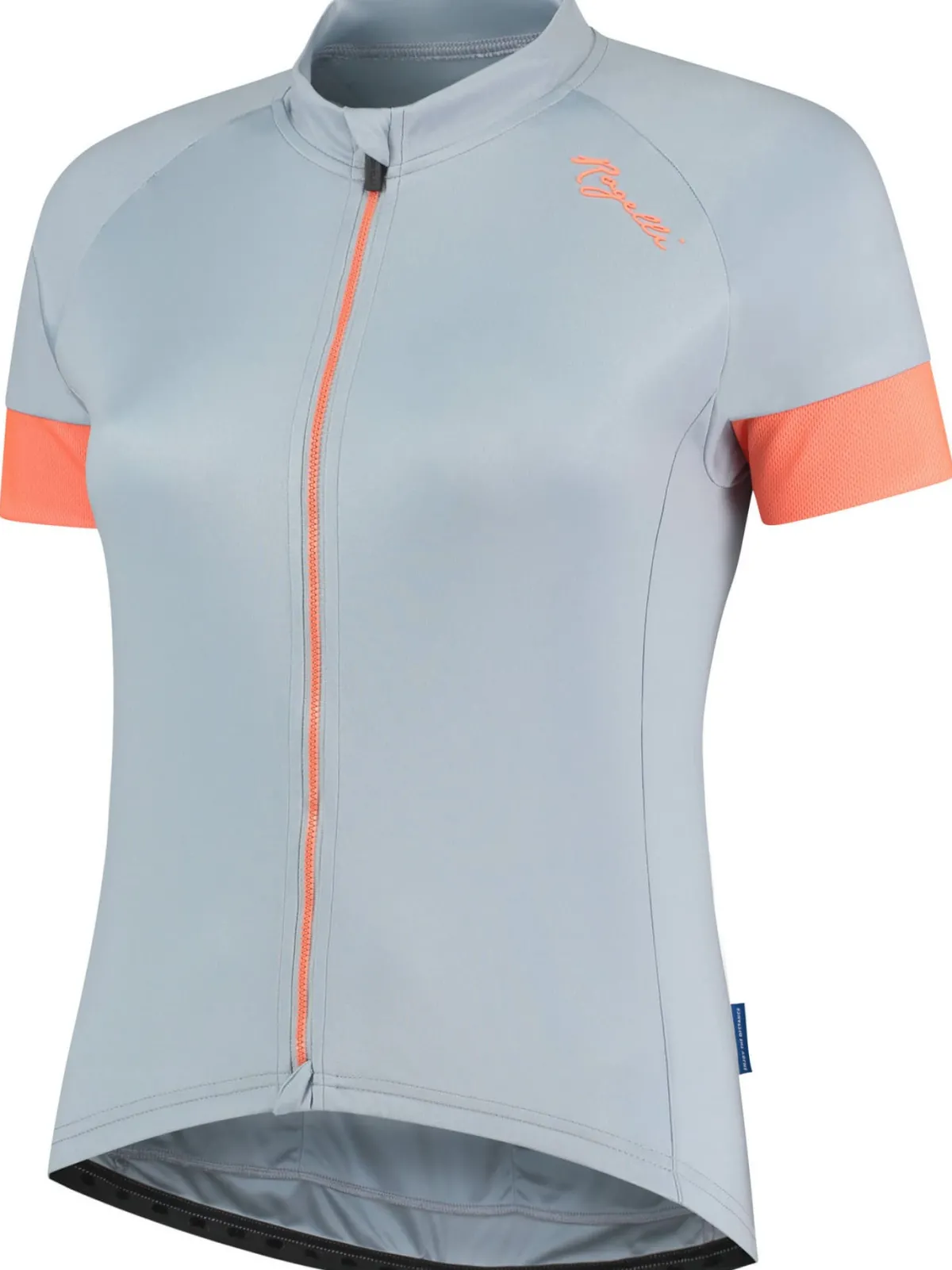 Rogelli Łyżworolki | Wszystkie Produkty<DamskakoszulkarowerowaMODESTAzkrótkimrękawem,szaro-niebiesko-koralowa