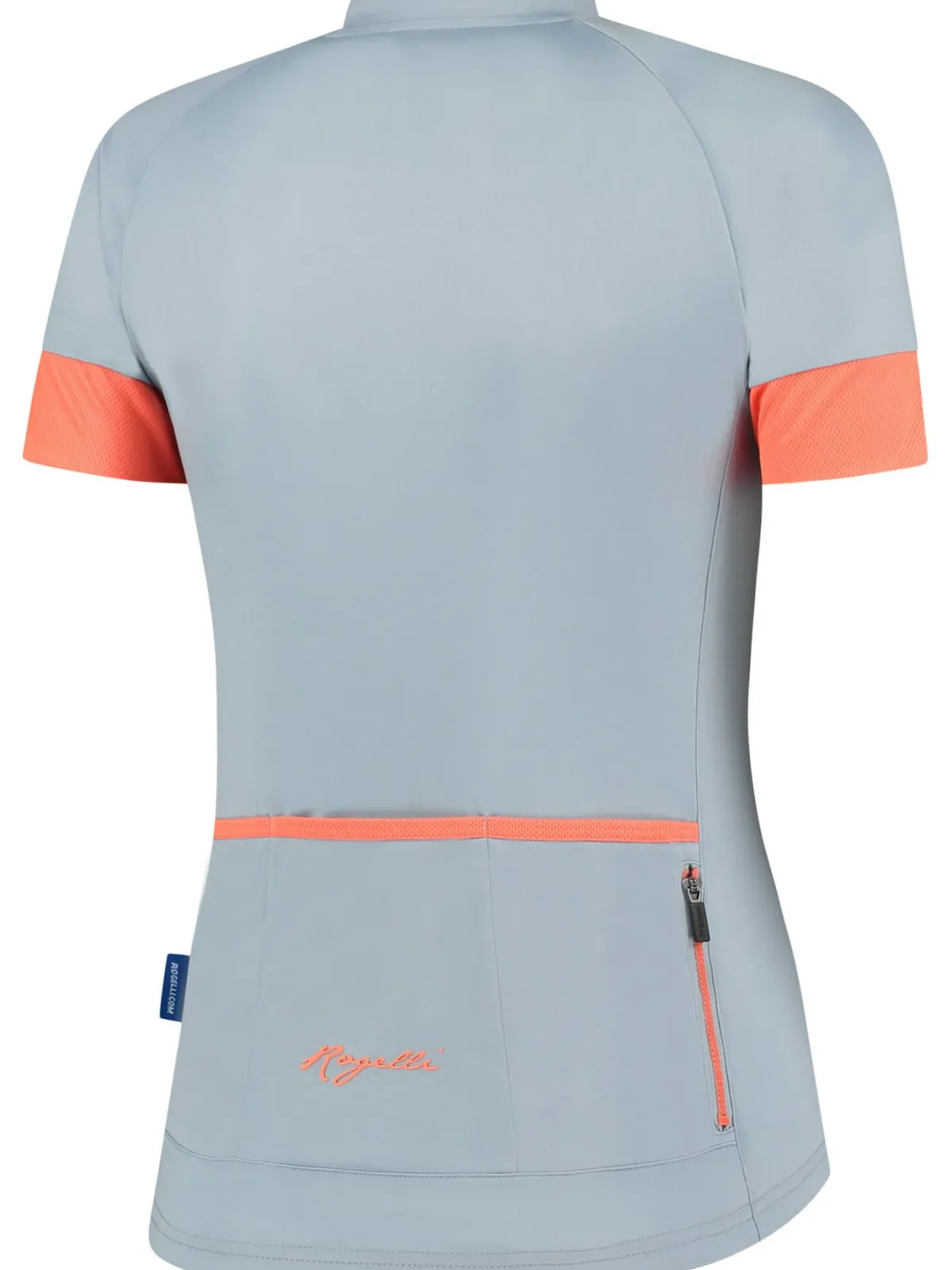 Rogelli Łyżworolki | Wszystkie Produkty<DamskakoszulkarowerowaMODESTAzkrótkimrękawem,szaro-niebiesko-koralowa