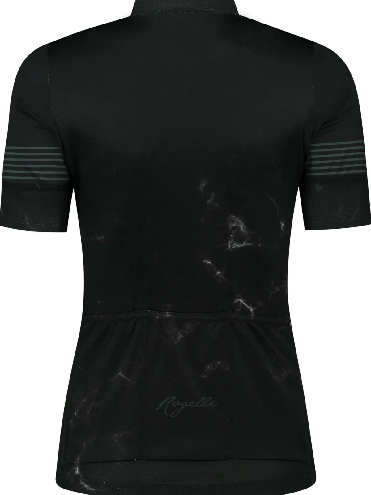 Rogelli Łyżworolki | Wszystkie Produkty<DamskakoszulkarowerowaMARBLEzkrótkimrękawem,czarno-szara