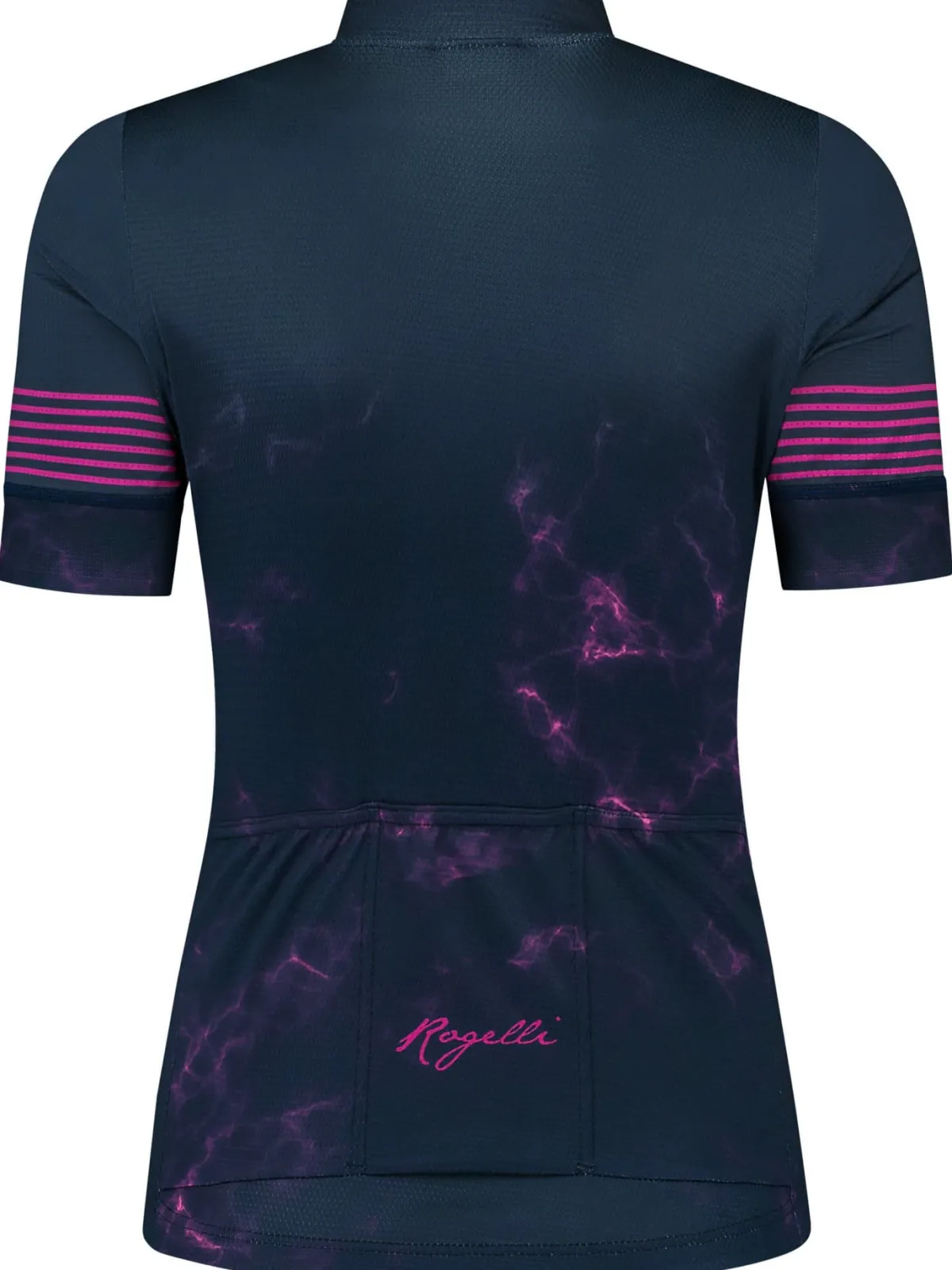 Rogelli Łyżworolki | Wszystkie Produkty<DamskakoszulkarowerowaMARBLEzkrótkimrękawem,niebiesko-różowa