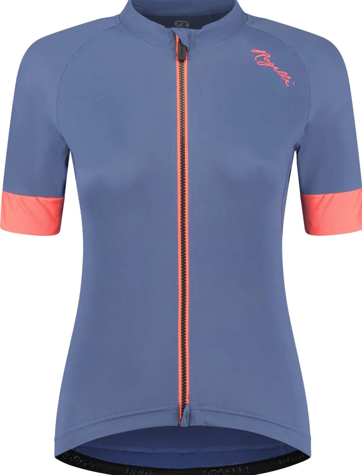 Rogelli Łyżworolki | Wszystkie Produkty<DamskakoszulkarowerowaMODESTAzkrótkimrękawem,niebiesko-koralowa