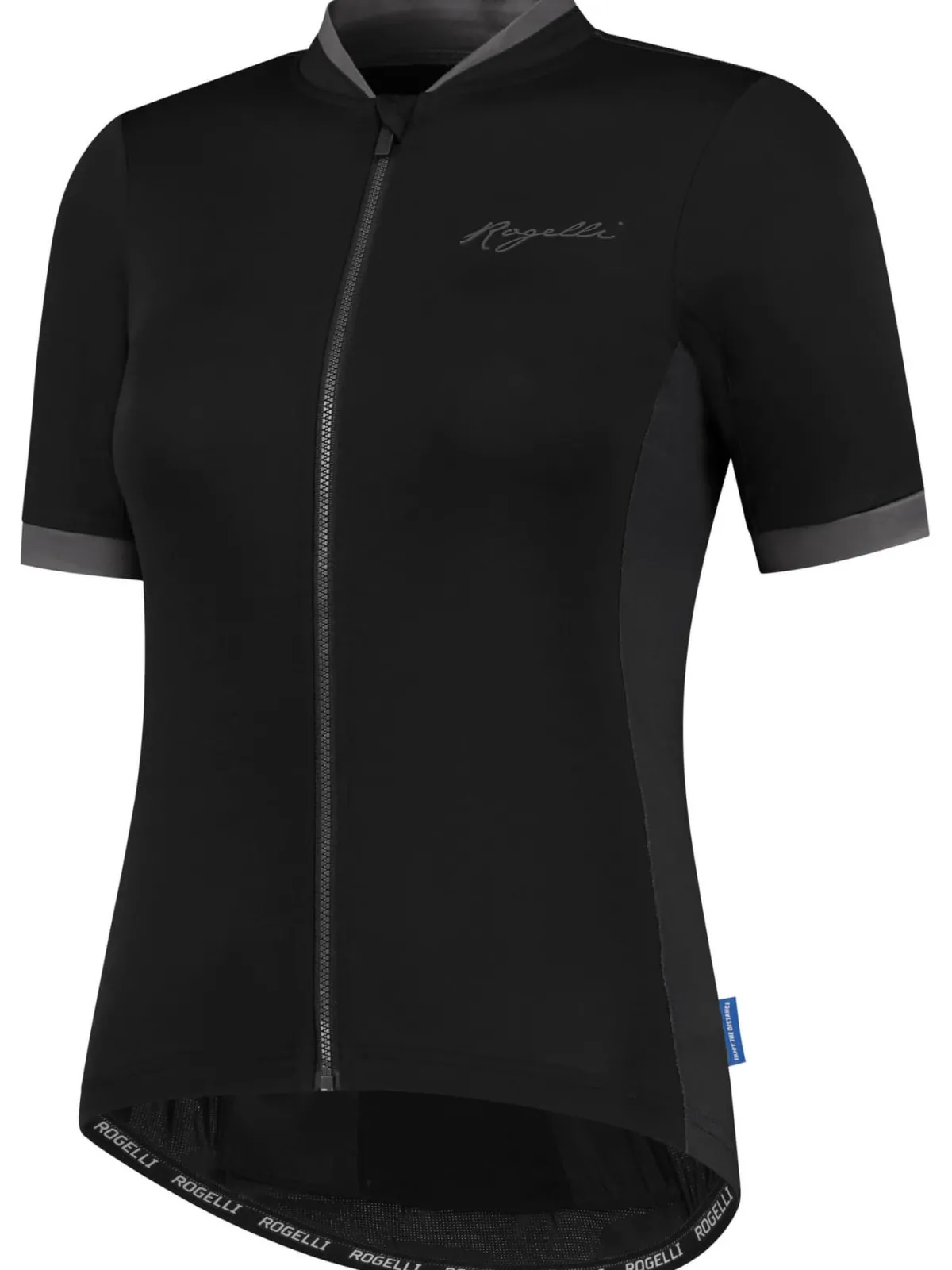 Rogelli Łyżworolki | Wszystkie Produkty<DamskaoddychającakoszulkakolarskaESSENTIALzkrótkimrękawem,czarno-szara