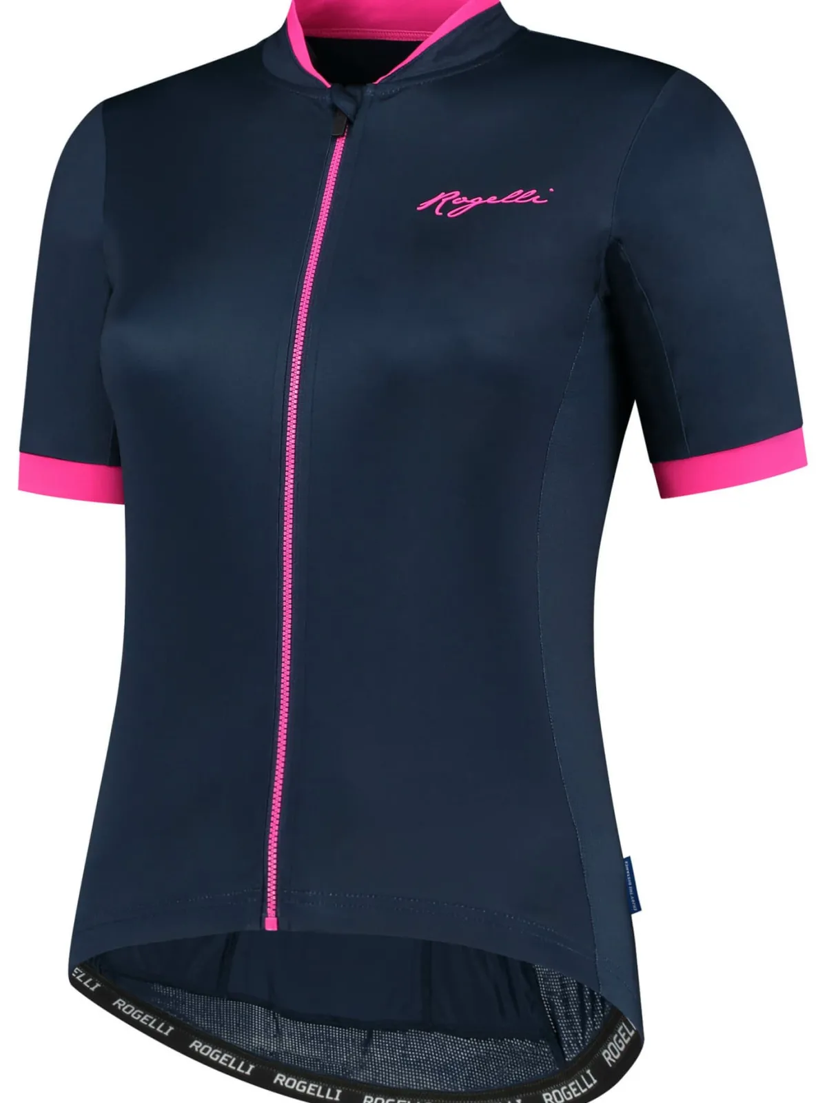 Rogelli Łyżworolki | Wszystkie Produkty<DamskaoddychającakoszulkakolarskaESSENTIALzkrótkimrękawem,niebiesko-różowa