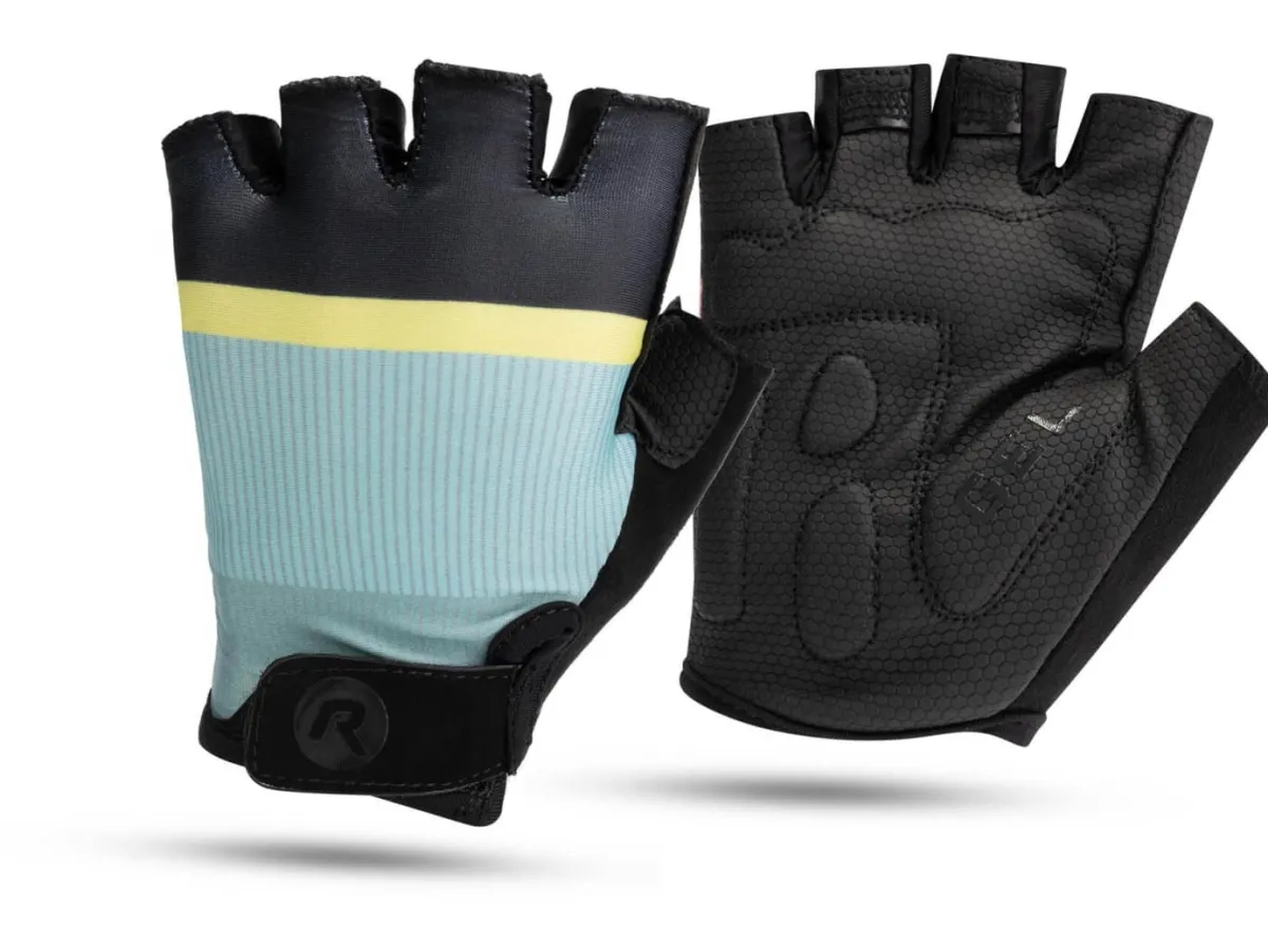 Rogelli Łyżworolki | Wszystkie Produkty<DamskierękawiczkiroweroweIMPRESSII,turkusowo-żółte