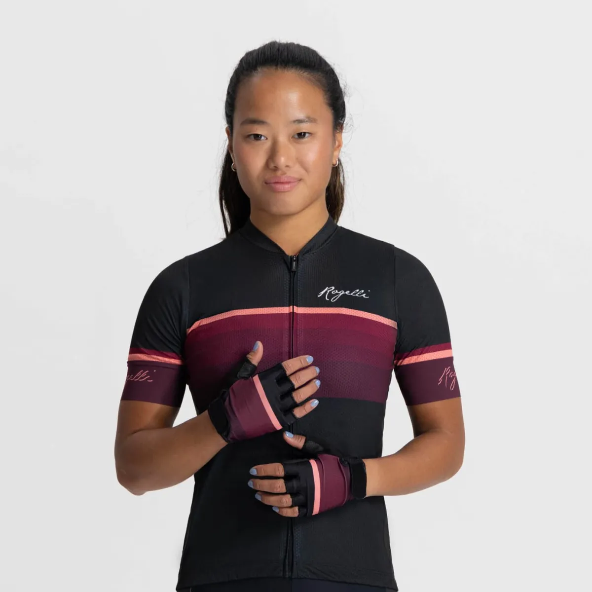 Rogelli Łyżworolki | Wszystkie Produkty<DamskierękawiczkiroweroweIMPRESSII,winno-koralowe