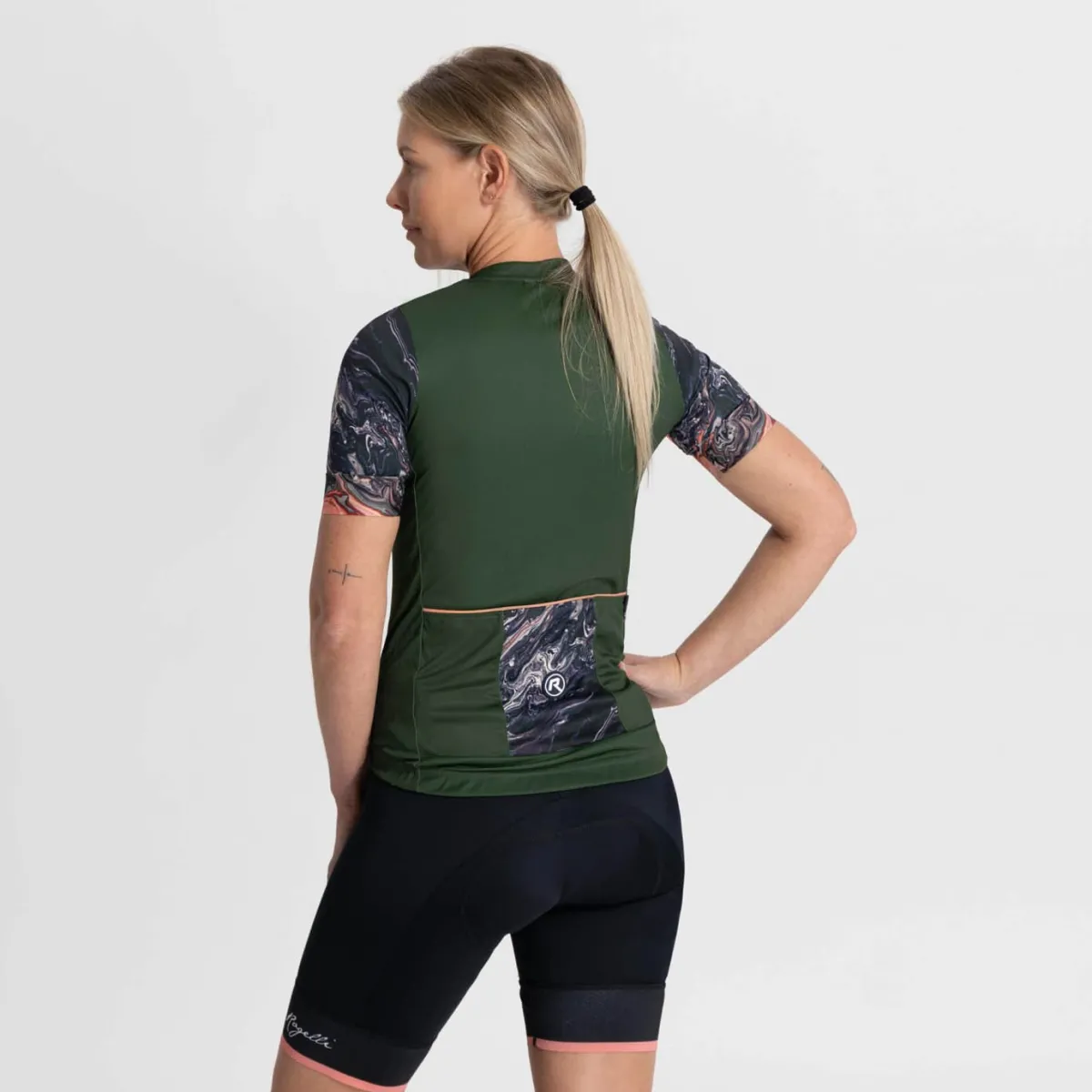 Rogelli Łyżworolki | Wszystkie Produkty<EleganckadamskakoszulkakolarskaLIQUIDzkrótkimirękawami,khaki-koral