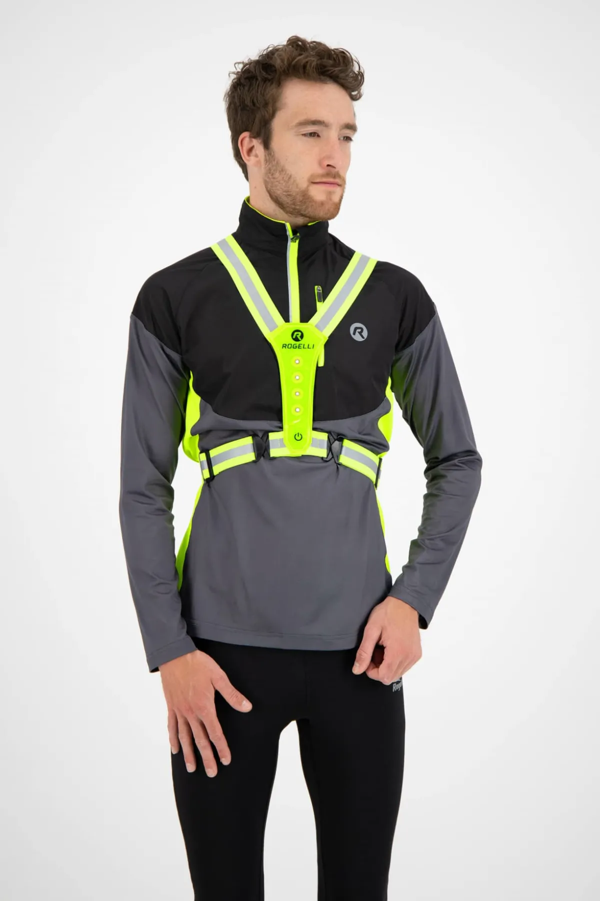 Rogelli Łyżworolki | Wszystkie Produkty<KamizelkaodblaskowazdiodamiLED,żółtaodblaskowa