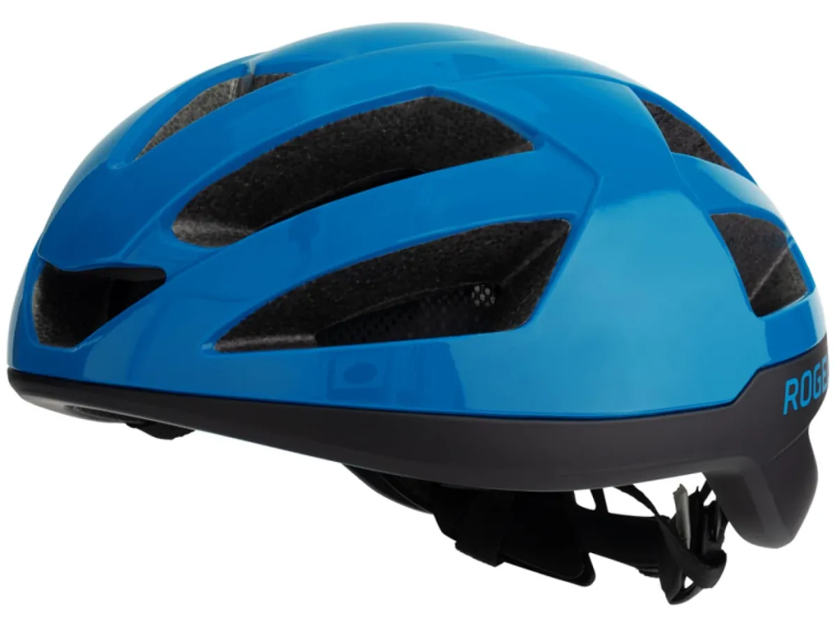 Rogelli Łyżworolki | Wszystkie Produkty<KaskrowerowyPUNCTAzbłyszczącąpowierzchnią,czarno-niebieski