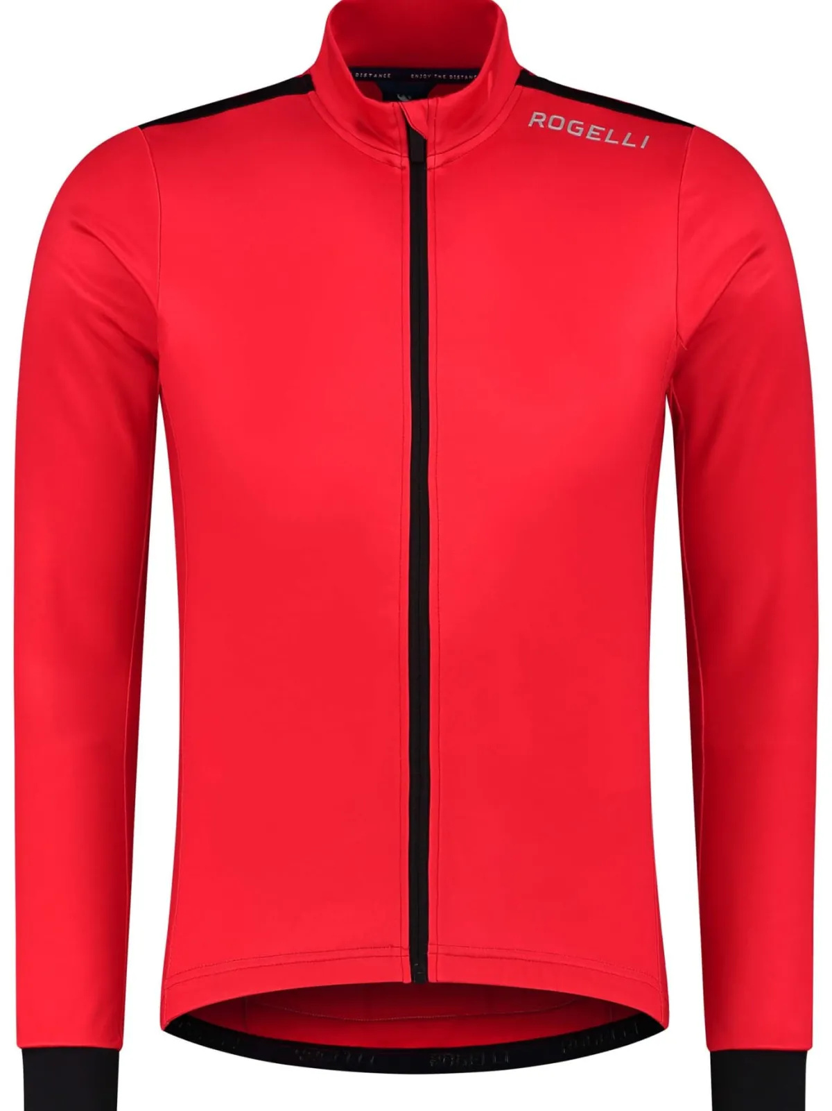 Rogelli Kolarstwo | DUŻE Rozmiary<KoszulkarowerowaCOREzoddychającymibokamiidługimrękawem,czerwona