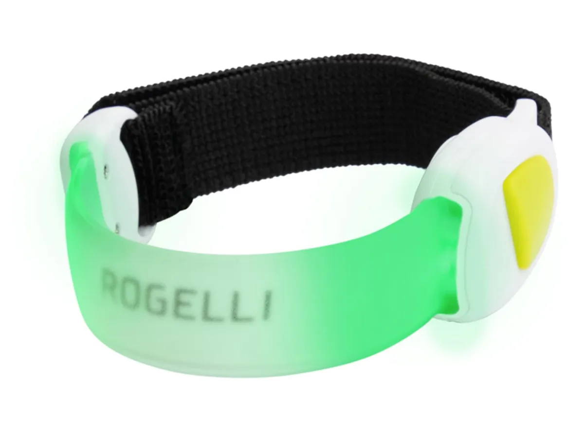 Rogelli Łyżworolki | Wszystkie Produkty<OchronneświatłoNEONLEDARMBANDzregulowanympaskiemnarękę,zielone