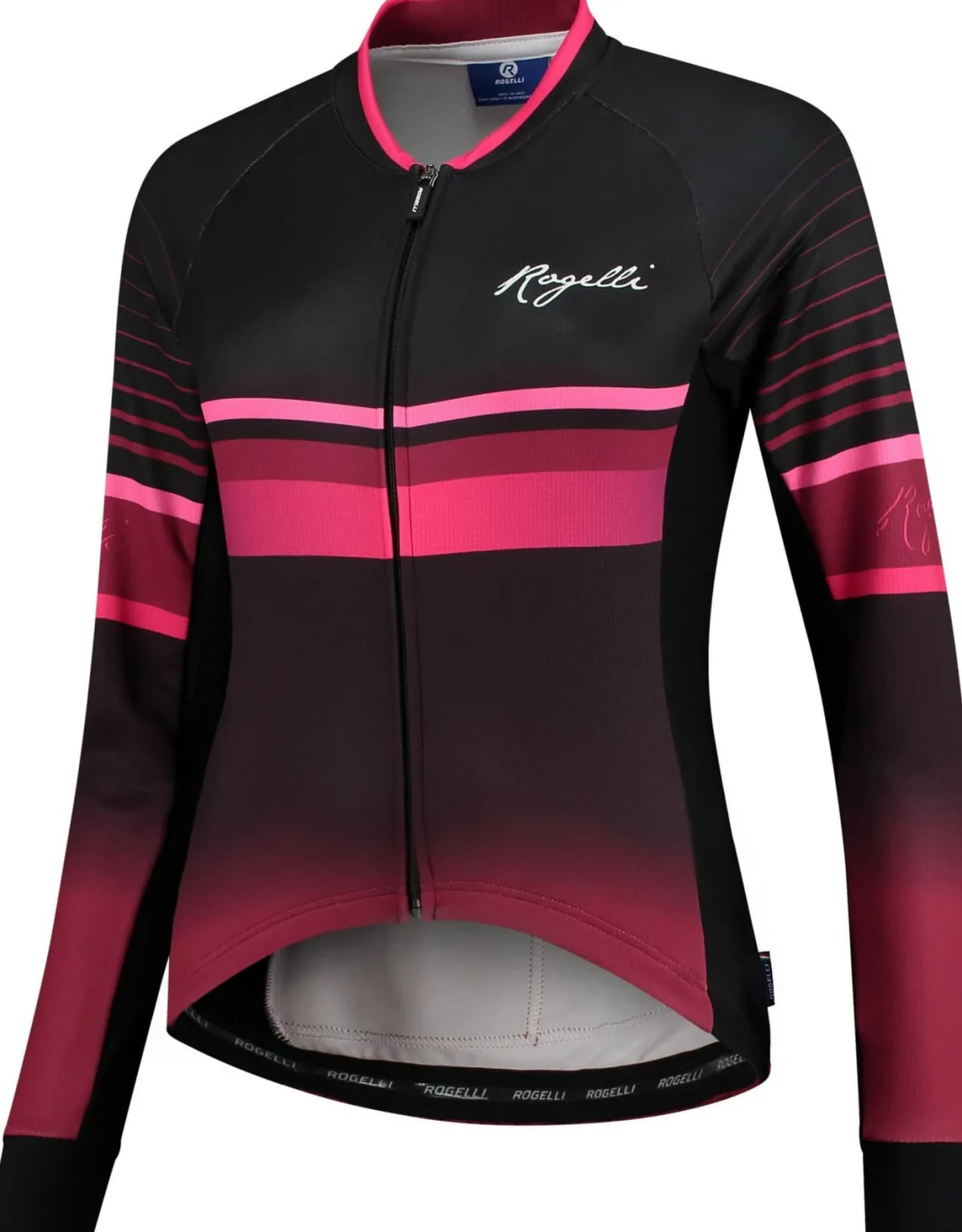 Rogelli Łyżworolki | Wszystkie Produkty<OcieplanadamskabluzarowerowaIMPRESSzdługimrękawem,purpurowo-różowa
