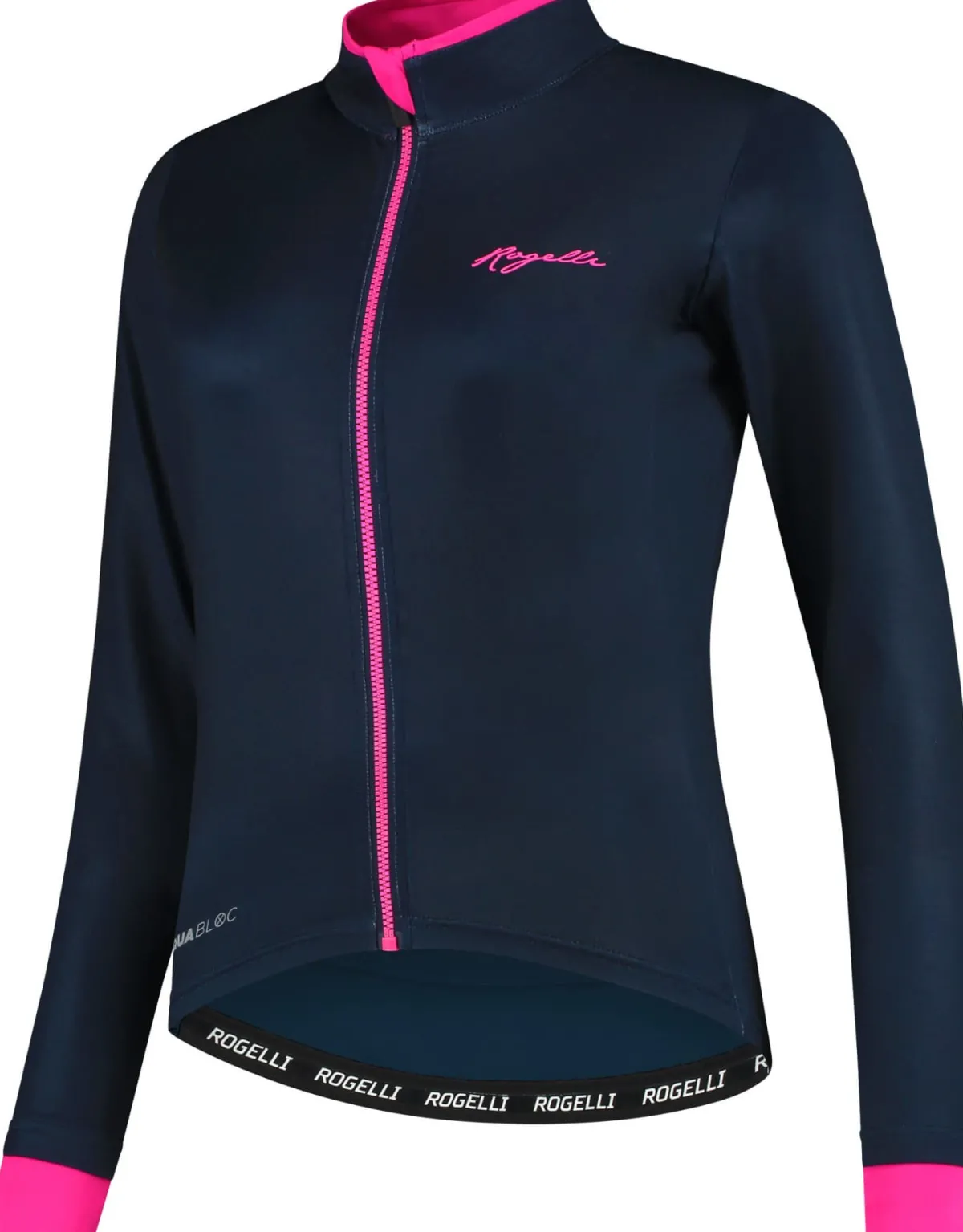 Rogelli Łyżworolki | Wszystkie Produkty<OcieplanadamskakoszulkarowerowaESSENTIALzdługimrękawem,niebiesko-różowa