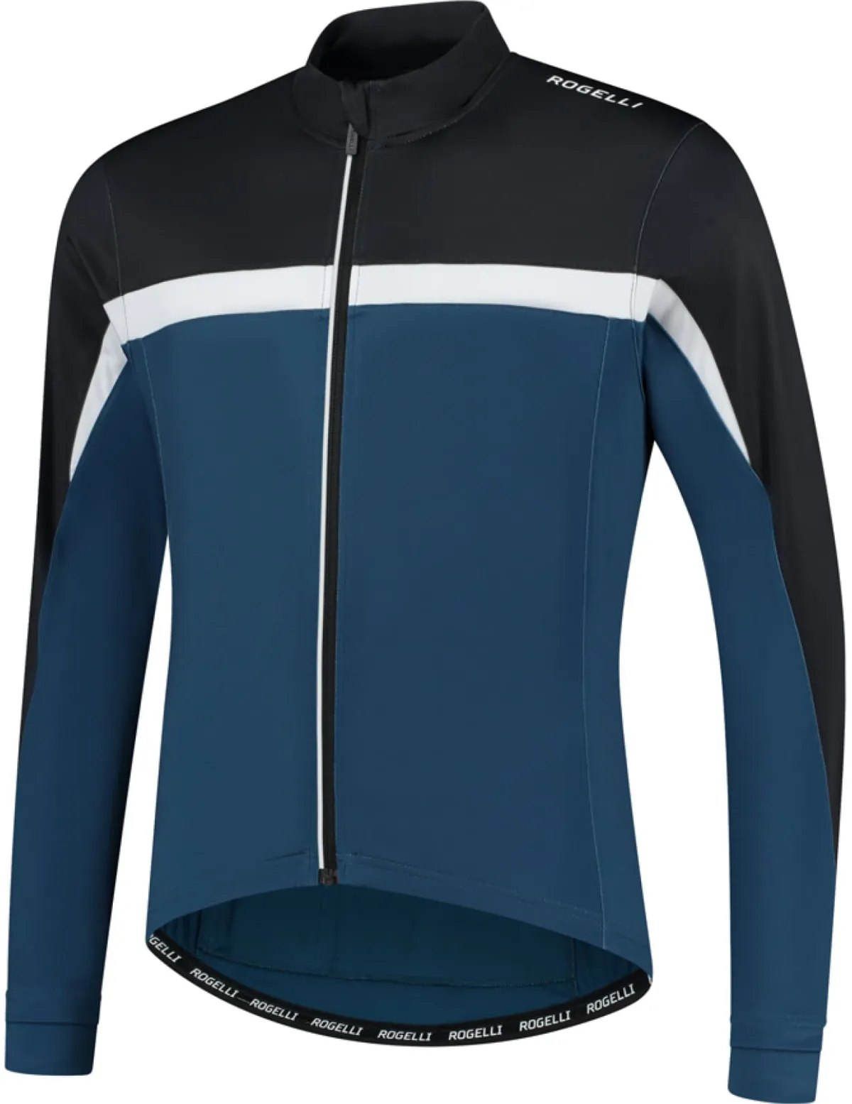 Rogelli Łyżworolki | Wszystkie Produkty<OcieplanakoszulkarowerowaCOURSEzdługimrękawem,czarno-niebiesko-biała