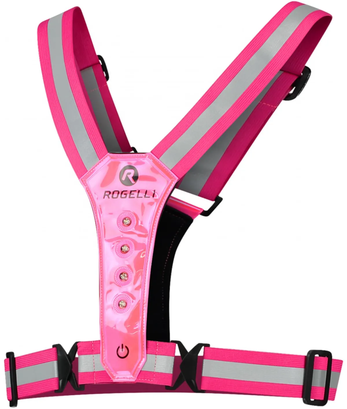 Rogelli Łyżworolki | Wszystkie Produkty<OstrzegawczakamizelkazdiodamiLED,odblaskoworóżowa