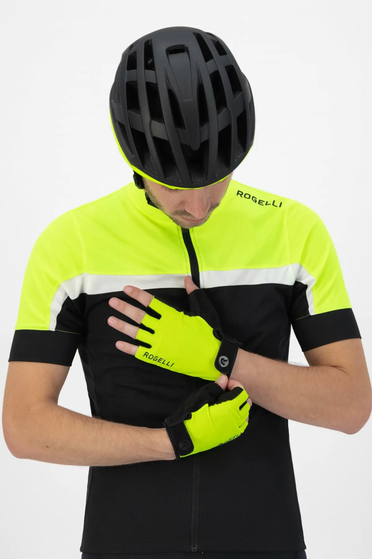 Rogelli Łyżworolki | Wszystkie Produkty<RękawiczkiroweroweCORE,odblaskowożółte