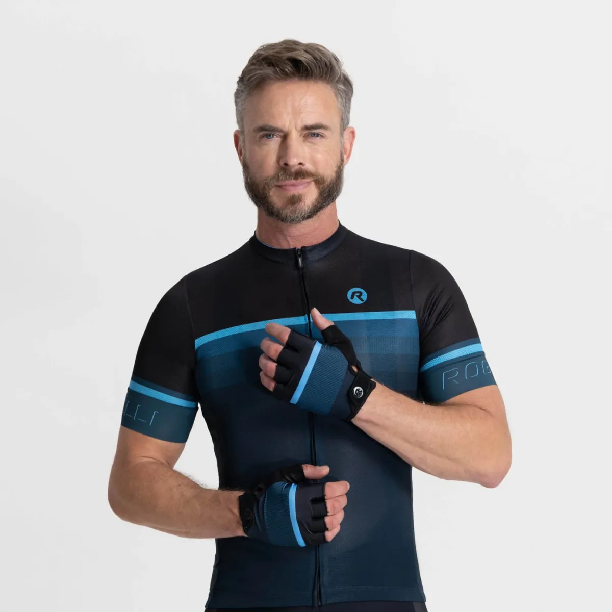 Rogelli Łyżworolki | Wszystkie Produkty<RękawiczkiroweroweHEROII,czarno-niebieskie