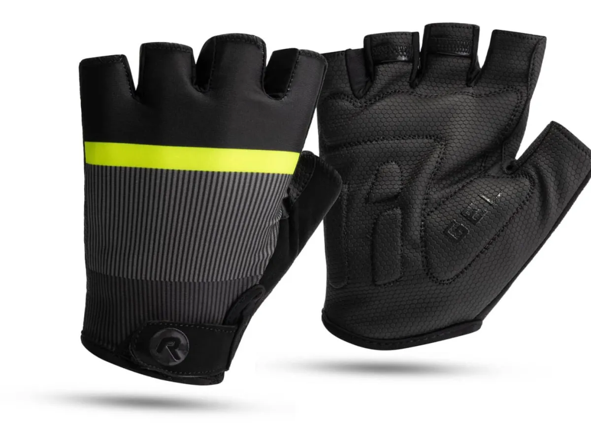 Rogelli Łyżworolki | Wszystkie Produkty<RękawiczkiroweroweHEROII,czarno-żółte