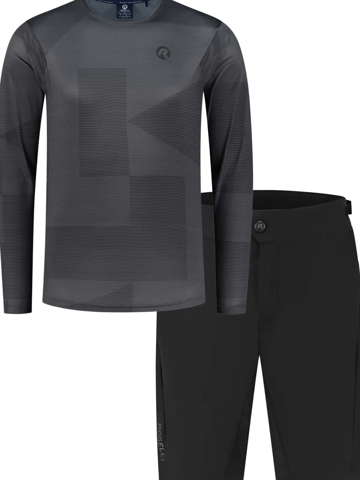 Rogelli Łyżworolki | Wszystkie Produkty<ADVNTRCOREzestawrowerowyoffroadzdługimrękawem,czarno-szary