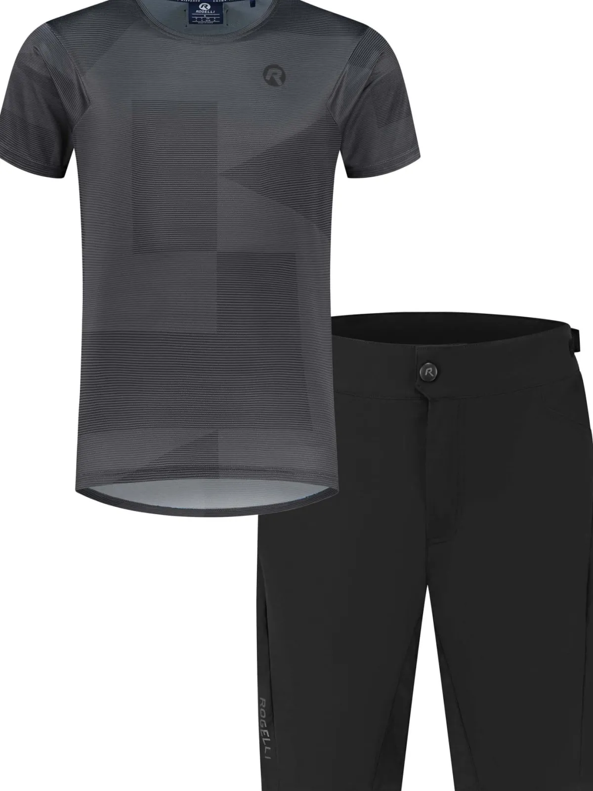 Rogelli Łyżworolki | Wszystkie Produkty<ADVNTRCOREzestawrowerowyoffroadzkrótkimrękawem,czarno-szary