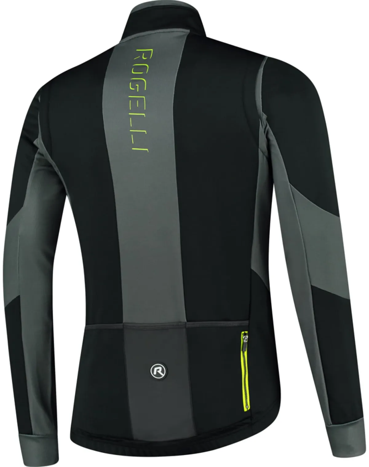 Rogelli Łyżworolki | Wszystkie Produkty<SoftshellowakurtkarowerowaBRAVEzoddychającymipanelami,czarno-szaro-odblaskowożółta