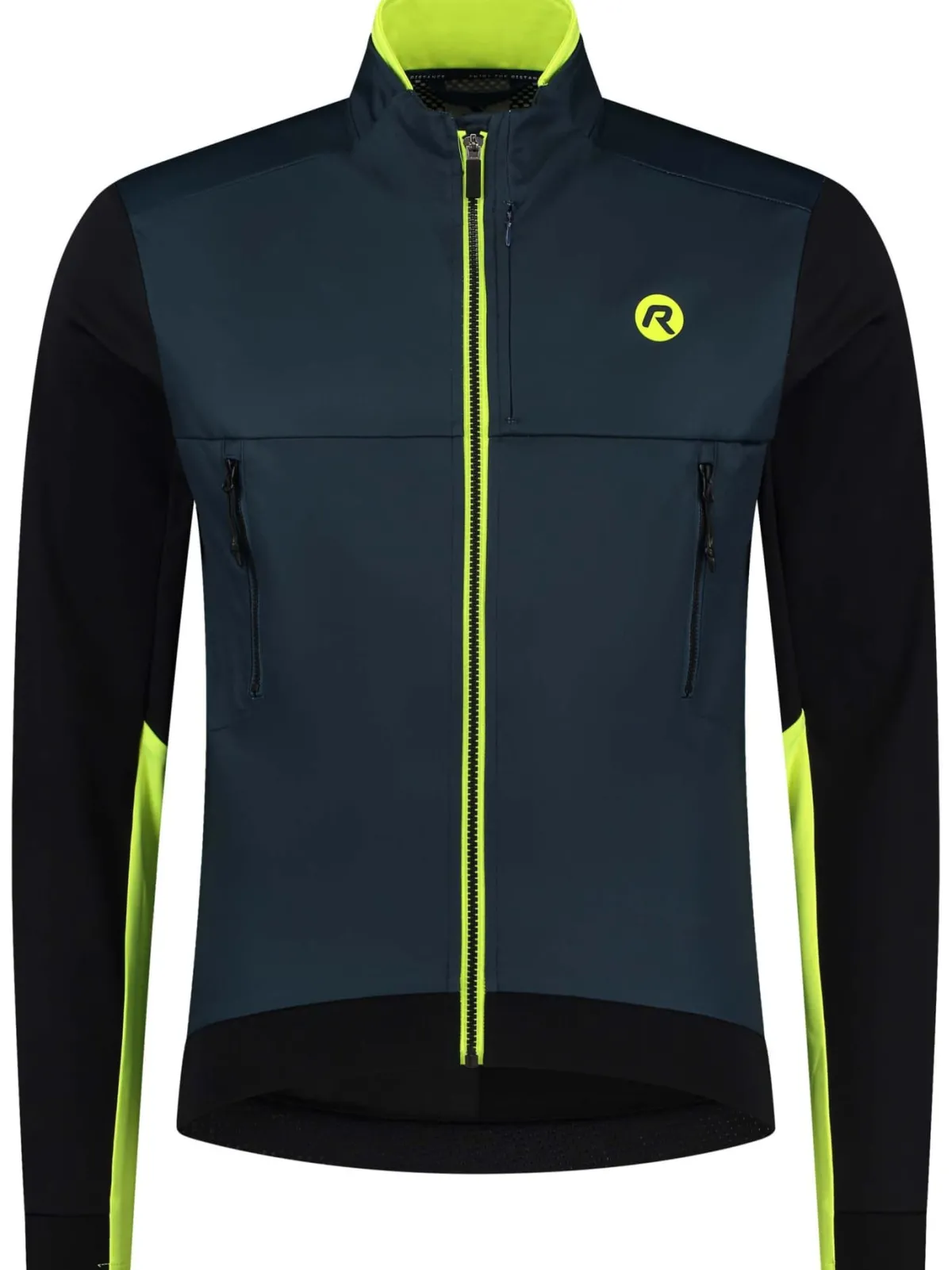 Rogelli Łyżworolki | Wszystkie Produkty<UltralekkakurtkarowerowaCADENCEbezocieplenia,ciemnoniebiesko-czarno-odblaskowożółta