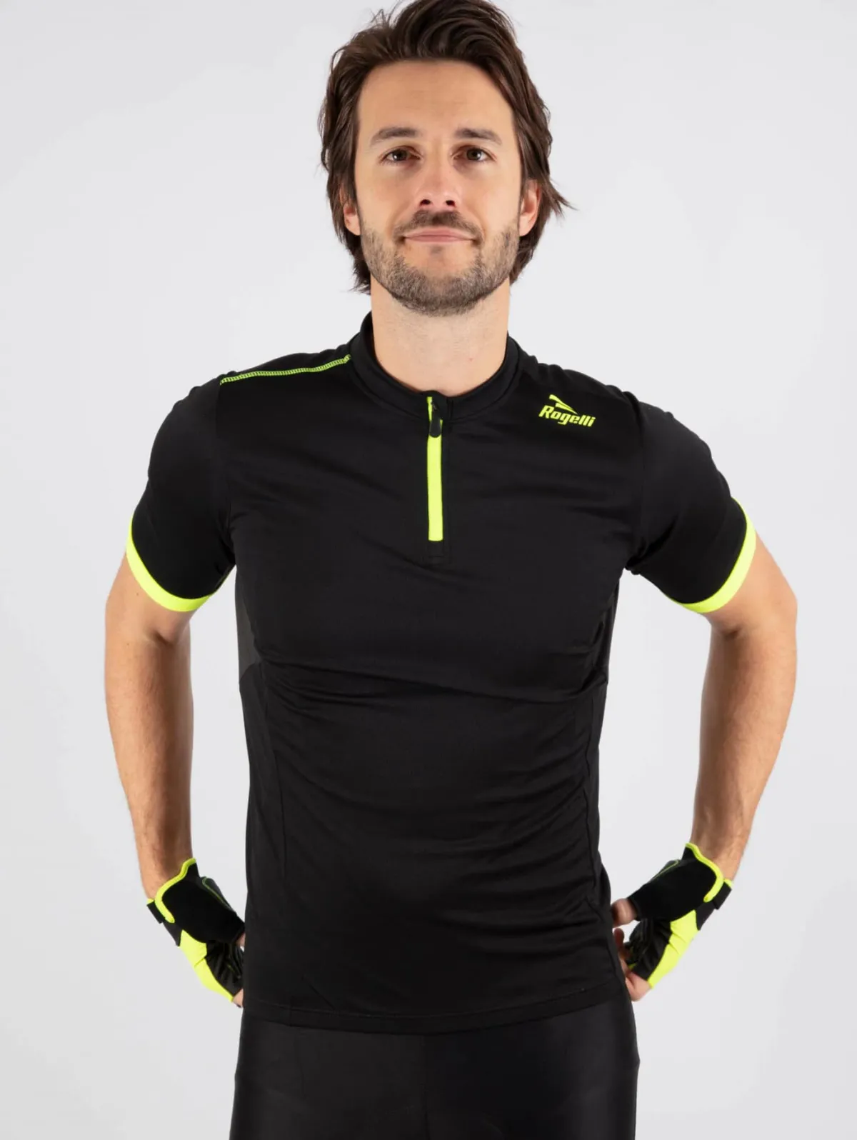 Rogelli Łyżworolki | Wszystkie Produkty<ZestawodzieżykolarskiejCORE,czarno-odblaskowo-żółty